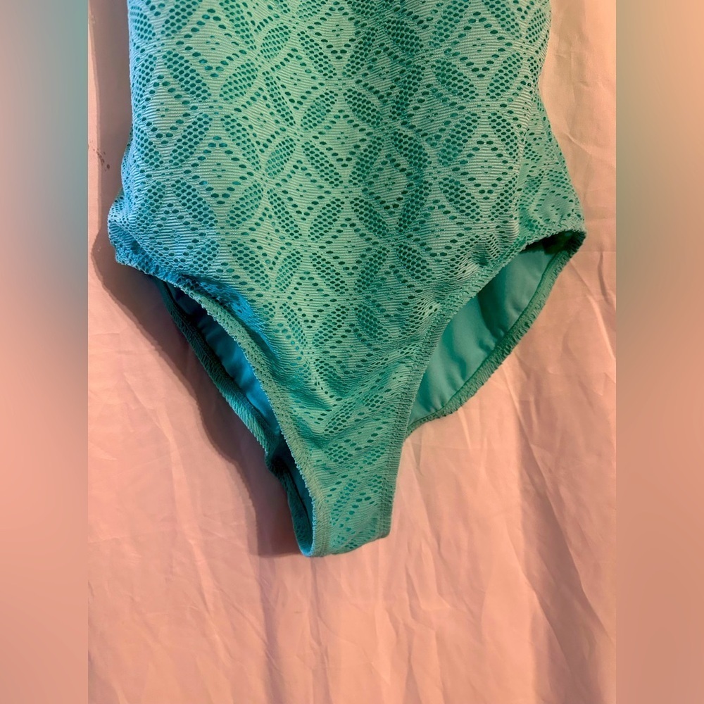 Catalina Women’s One Piece Swimsuit Teal Laser Cut size XL ( 16-18) - Picture 2 of 12